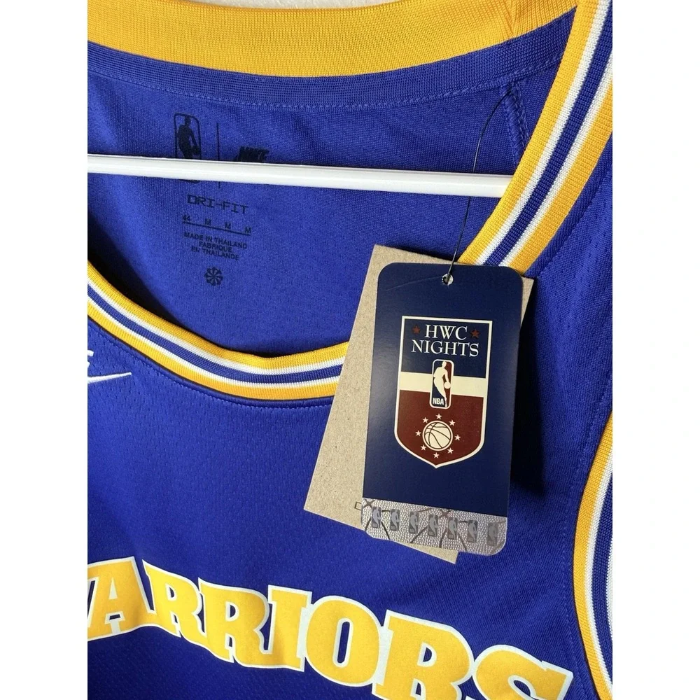 Nike Golden State Warriors HWC Nights Dri-FIT Jersey Mens M Blue NWT NBA -3765